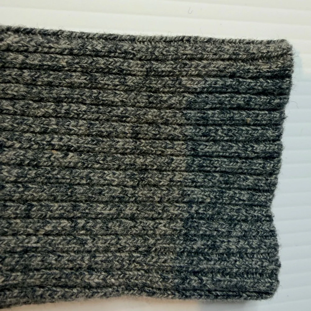 Banana Republic Men’s Shawl Collar Sweater Gray Merino Wool Pullover Size Small